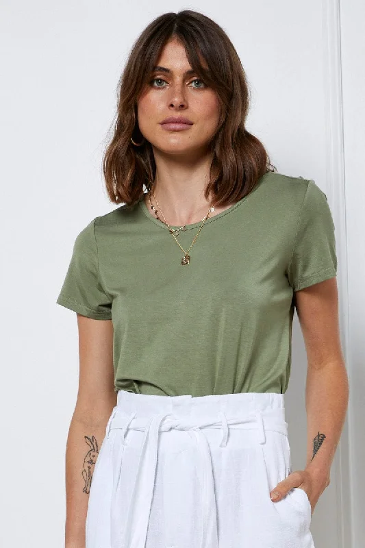 Green T Shirt Short Sleeve