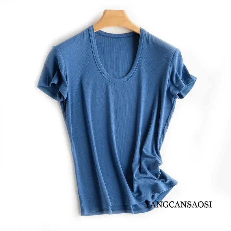 U neck blue / XL bust 94-118cm