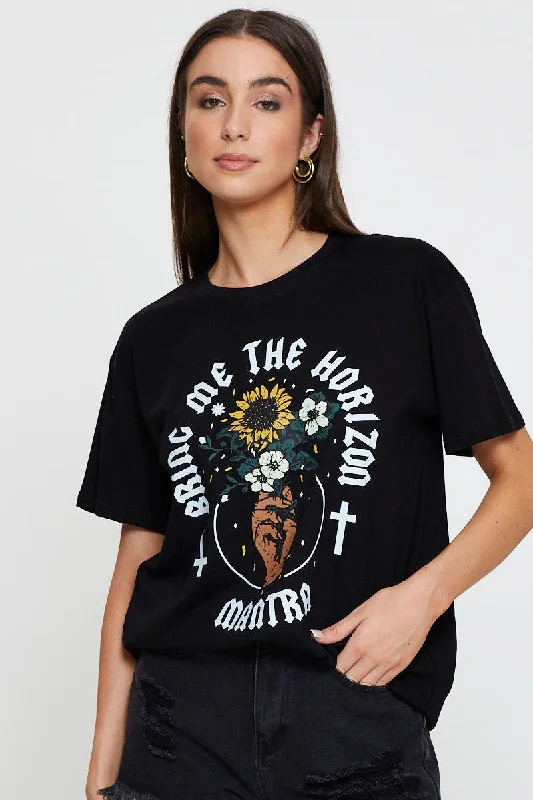 Black Vintage T Shirt Boyfriend