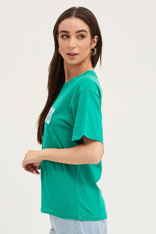 Green T Shirt Short Sleeve