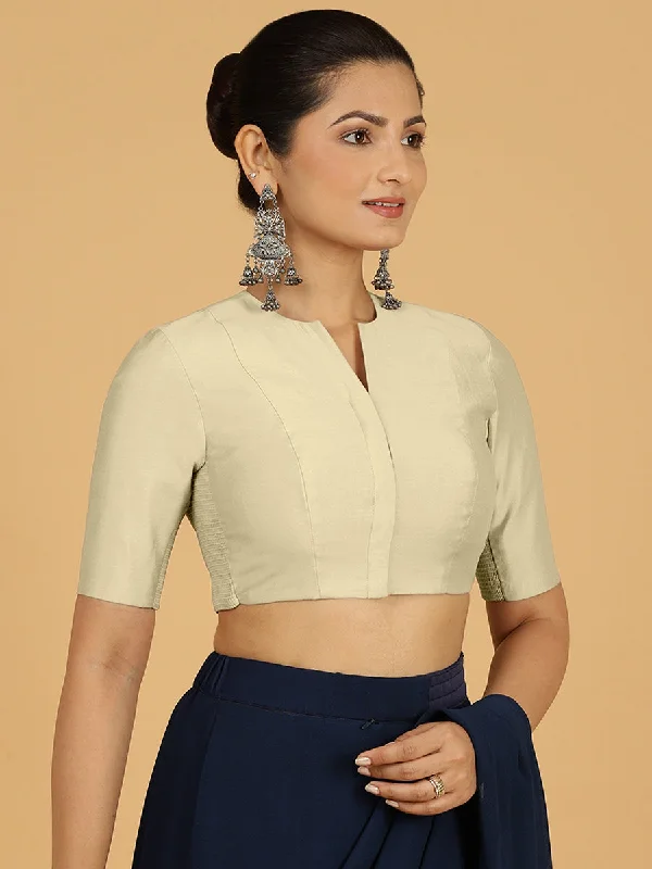 Simar x Rozaana |  Saree Blouse in Ivory