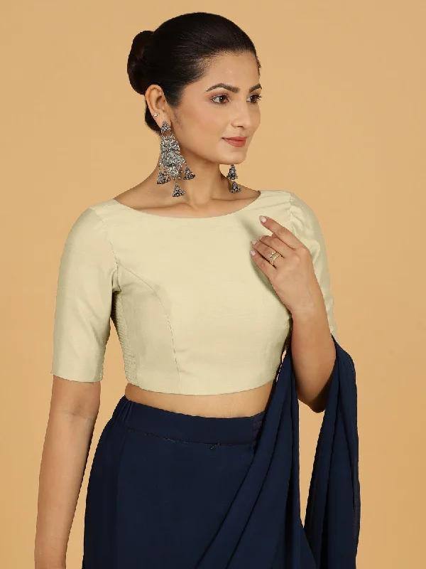 Trisha x Rozaana |  Saree Blouse in Ivory