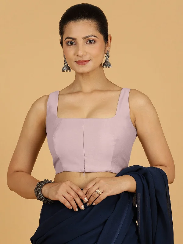 Kasturi x Rozaana | Sleeveless Saree Blouse in Lilac