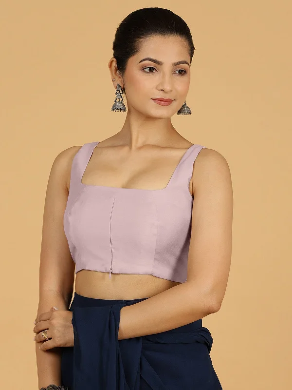 Kasturi x Rozaana | Sleeveless Saree Blouse in Lilac