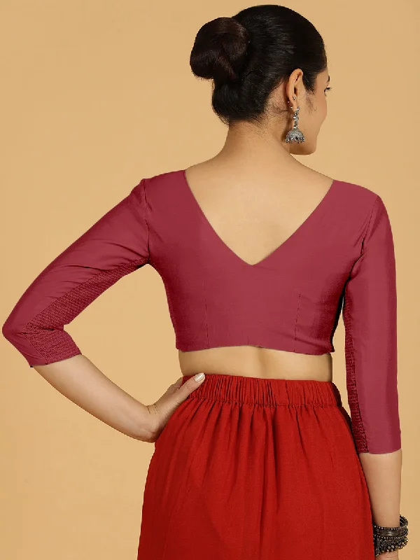 Alia x Rozaana |  Saree Blouse in Scarlet Red