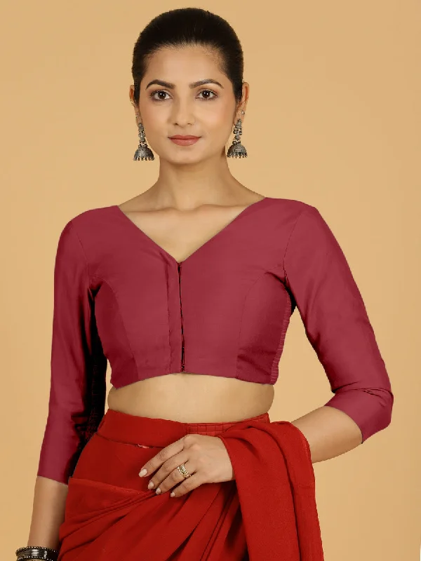 Alia x Rozaana |  Saree Blouse in Scarlet Red