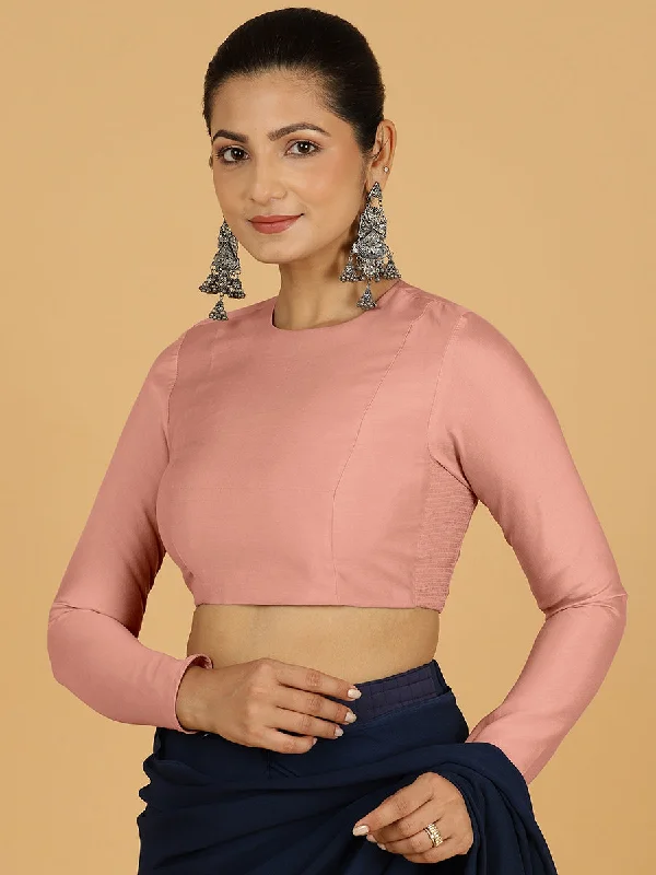 Jaya x Rozaana |  Saree Blouse in Sea Pink