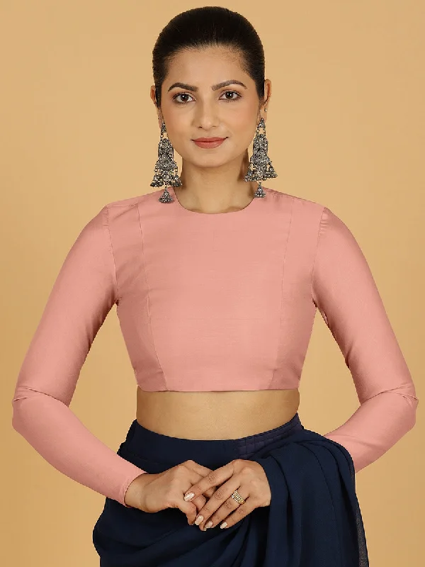 Jaya x Rozaana |  Saree Blouse in Sea Pink