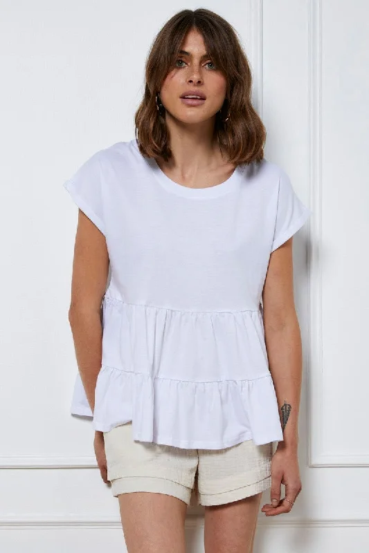 White T Shirt Short Sleeve