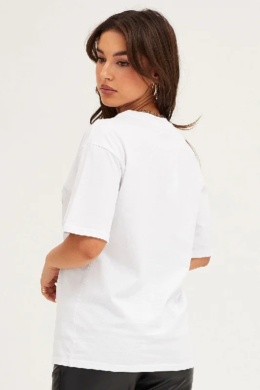 White T Shirt Short Sleeve