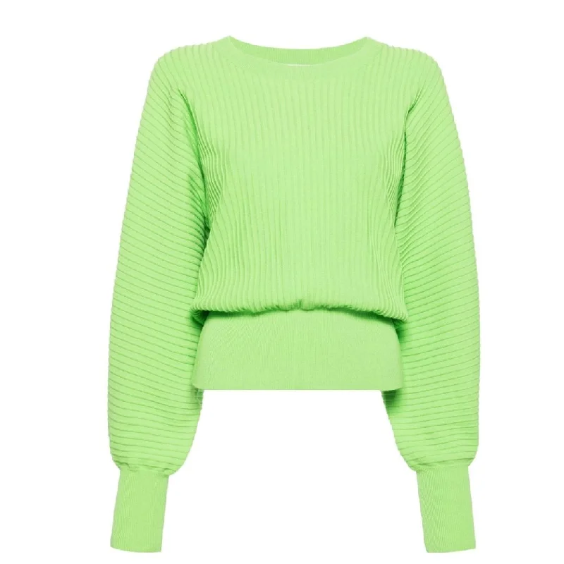 Favour Ribbed Pullover - Green