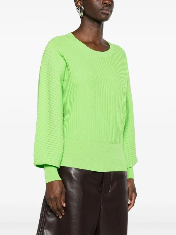 Favour Ribbed Pullover - Green