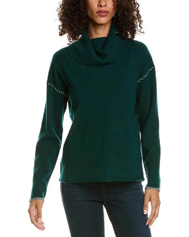 Johnny Was Rhode Cowl Neck Wool & Cashmere-Blend Sweater