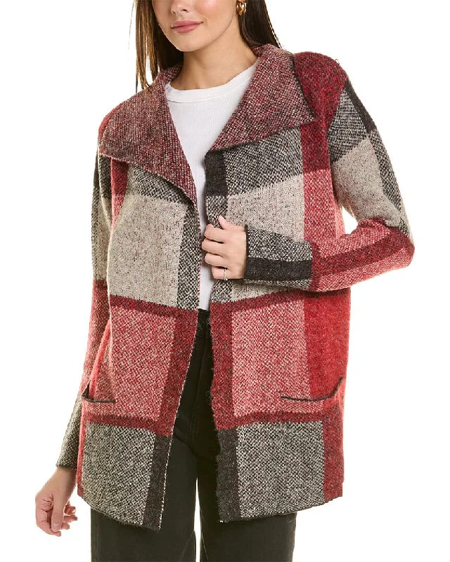 Joseph A. Draped Sweater Coat