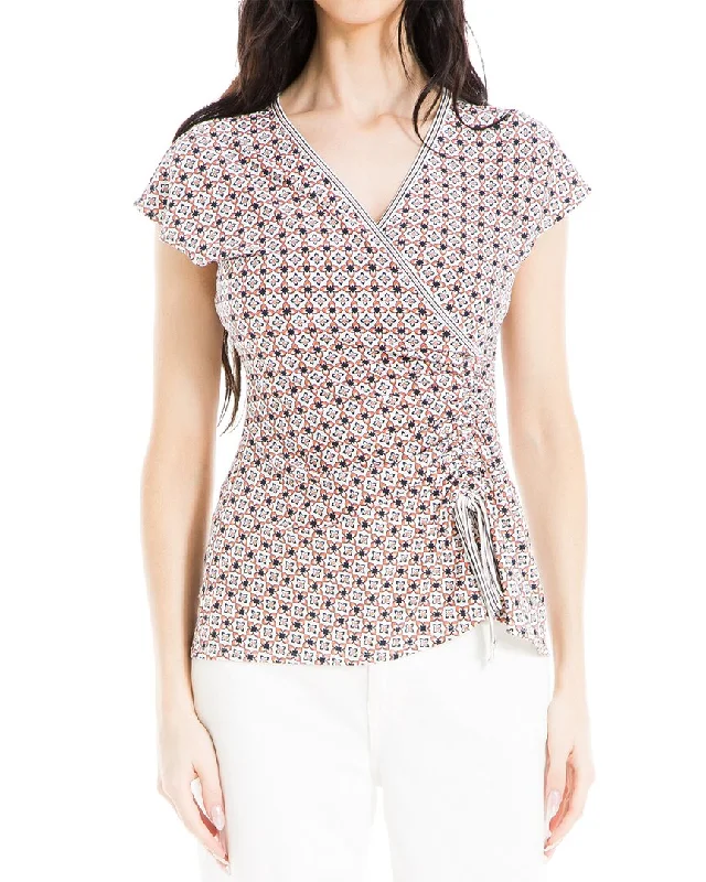 Max Studio Wrap Top