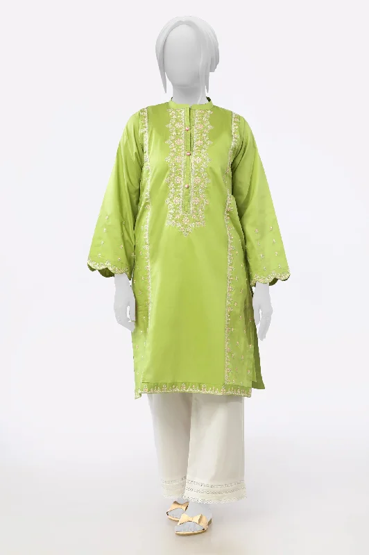 Green Embroidered Kurti