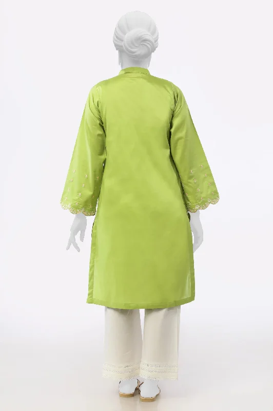 Green Embroidered Kurti