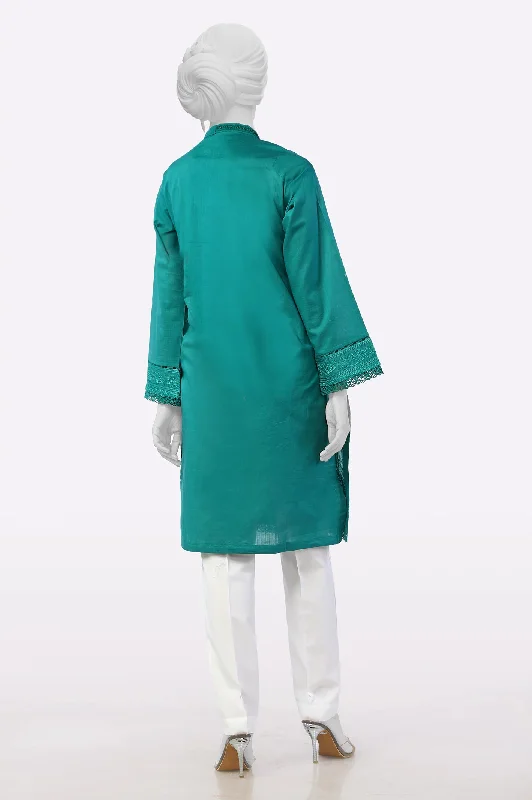 Green Embroidered Kurti