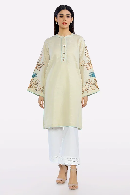 Ivory Embroidered Kurti