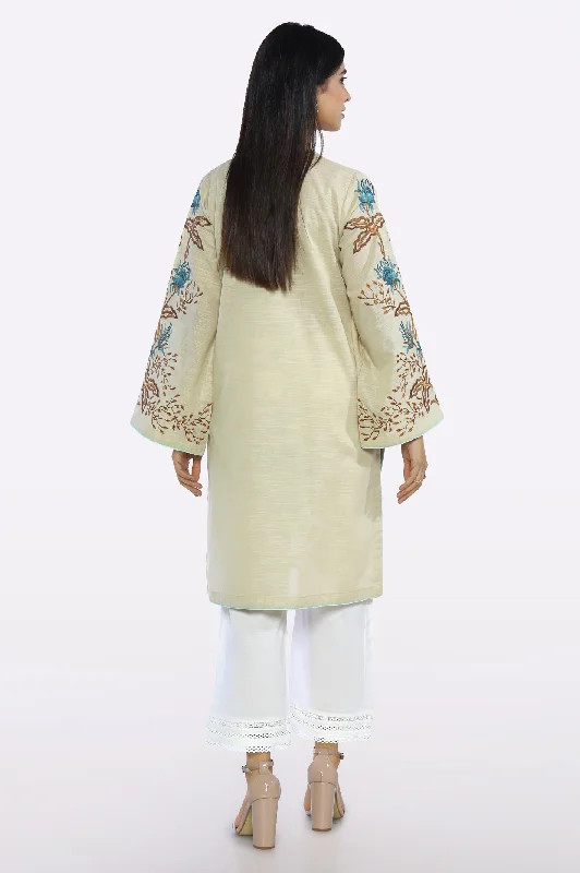 Ivory Embroidered Kurti