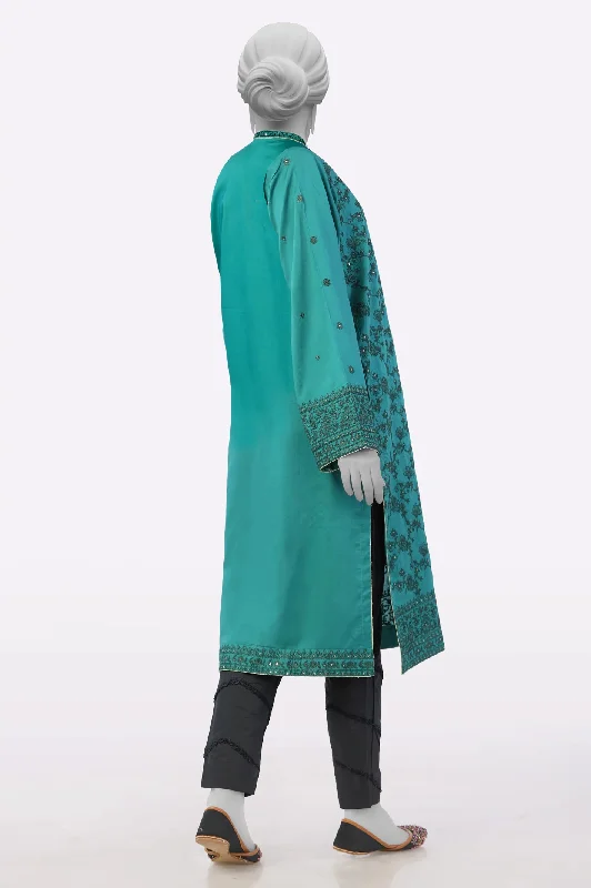 Green Embroidered Kurti