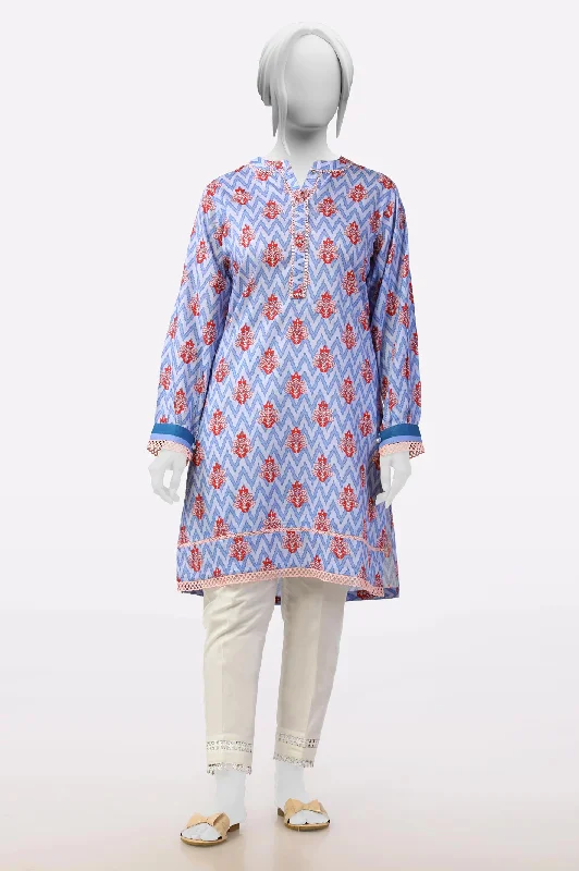 Purple Printed Kurti