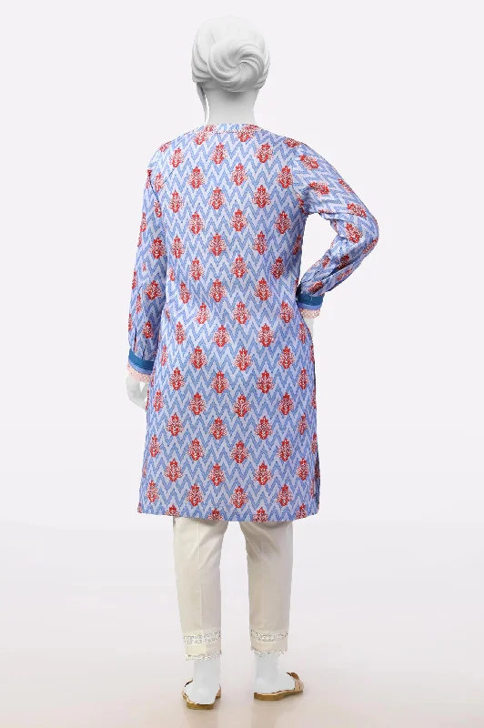 Purple Printed Kurti