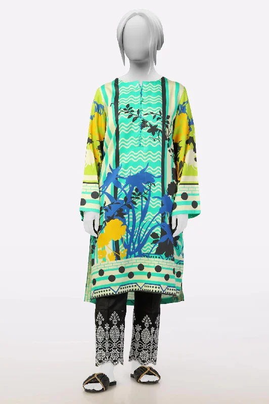 Green Printed Kurti