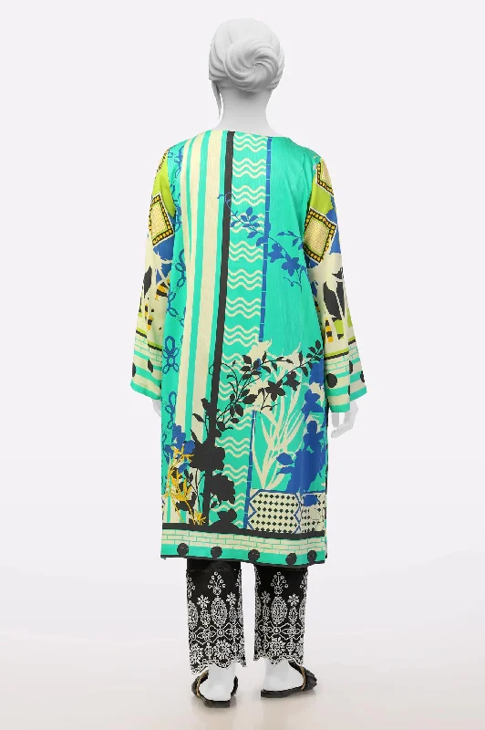 Green Printed Kurti