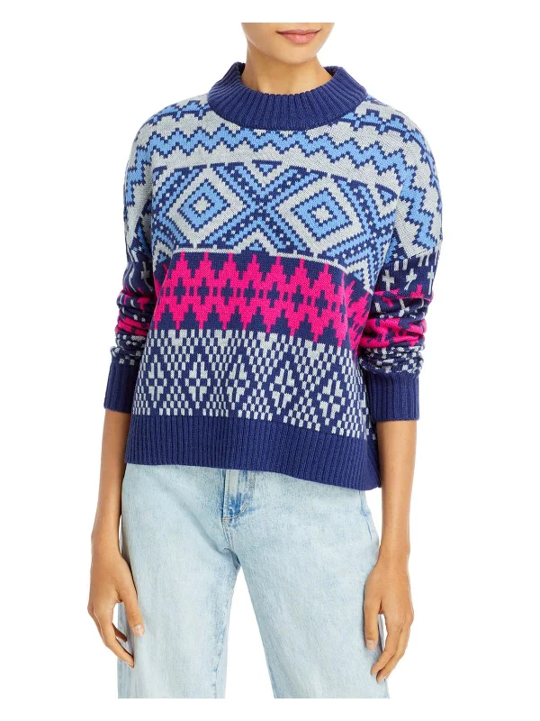 Womens Fairisle Knit Pullover Sweater