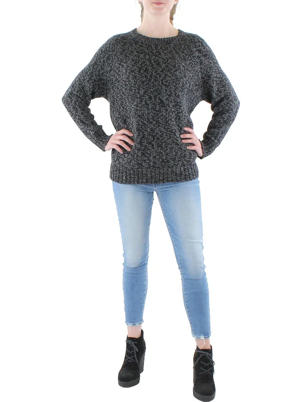 Womens Organic Cotton Jewel Neck Pullover Sweater