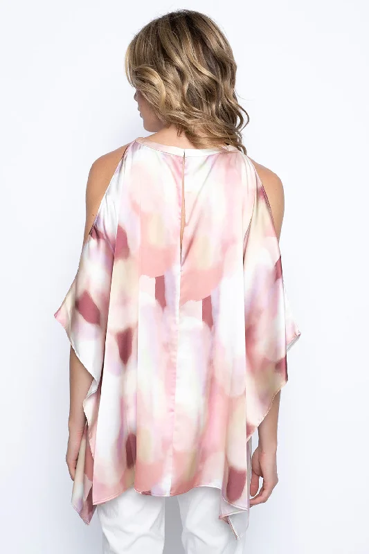 Cold-Shoulder Kaftan Top