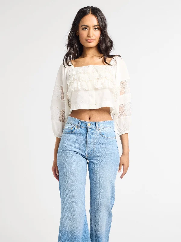 Corinne Top in Ivory