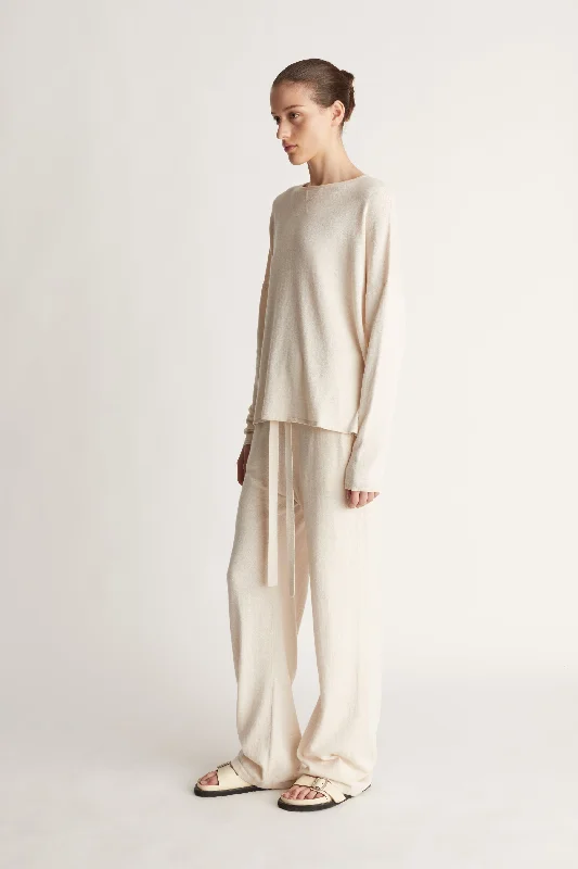 Cotton Cashmere LS Boxy Knit