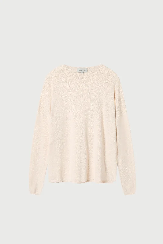 Cotton Cashmere LS Boxy Knit