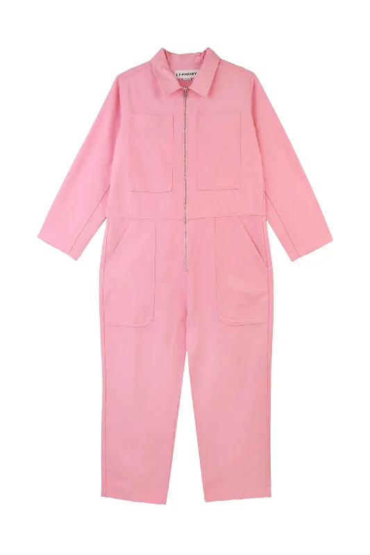 Dominic Boilersuit (Bright Pink)