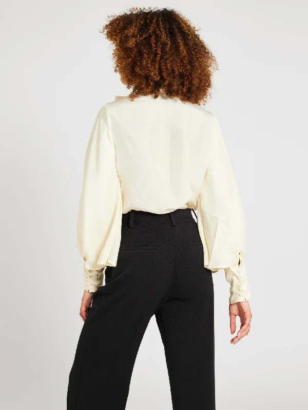 Gigi Top in Ivory Silk