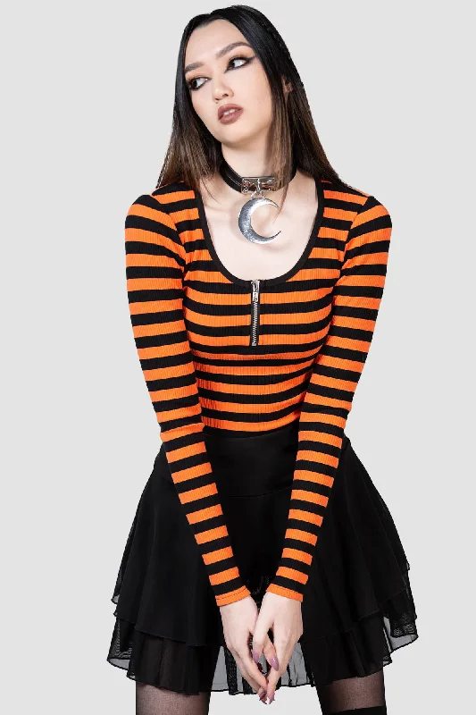 Izora Ribbed Top [PUMPKIN]