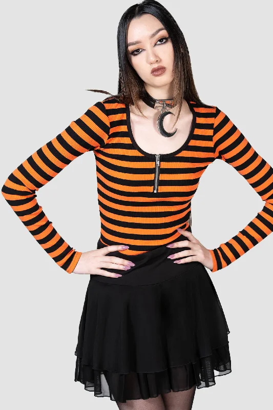 Izora Ribbed Top [PUMPKIN]