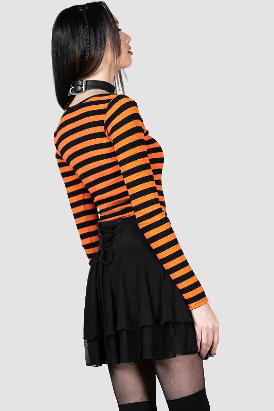 Izora Ribbed Top [PUMPKIN]