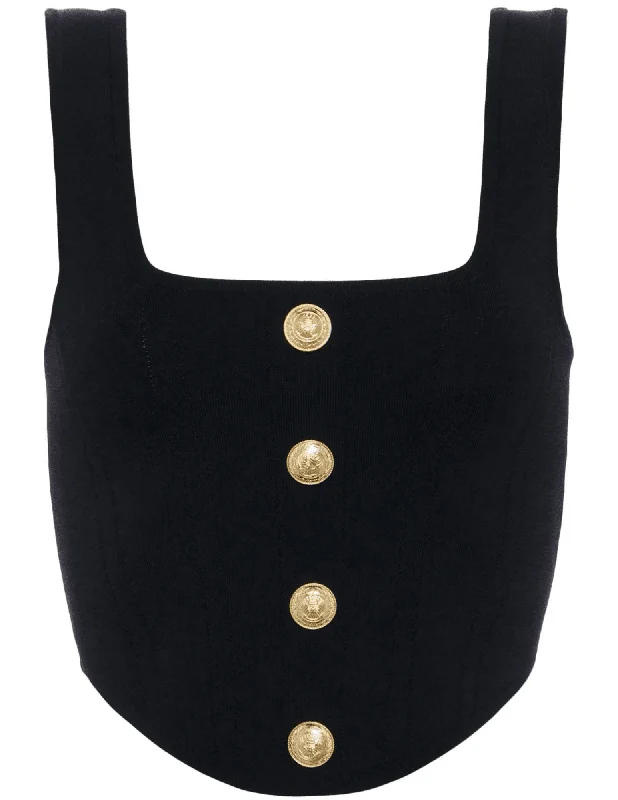 L'Agence Saga Square Neck Bustier Top