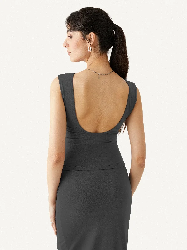 Cotton Jersey Open Back Brami Tank