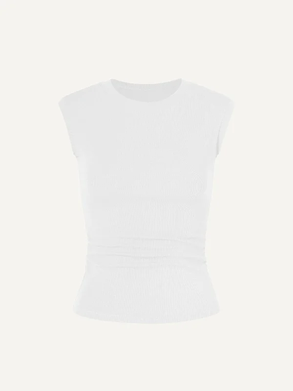 Eco-Mousse® Thermal Crew Ruched Side T-Shirt