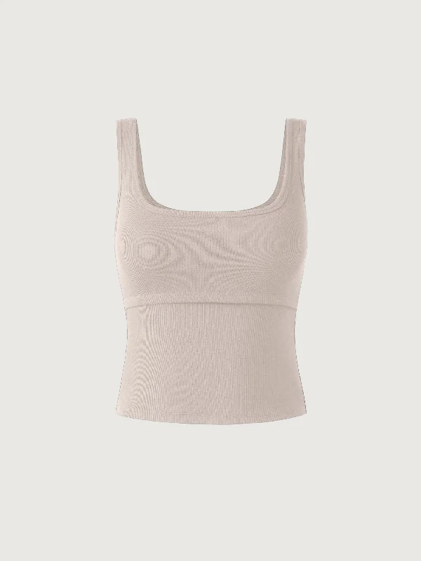 Plantive® Square Neck Layering Brami Tank